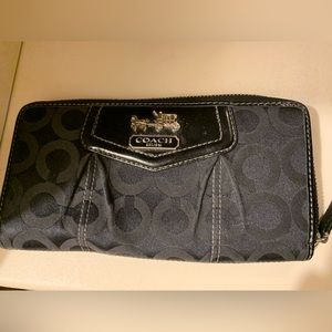 Coach Black Wallet.  Used- Great condition.  Smoke free home.